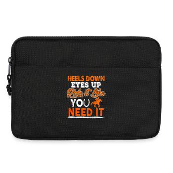Roulez comme si vous en aviez besoin Citation de motivation Jockey - Sacoche pour ordinateur portable 13 pouces - noir - Devant