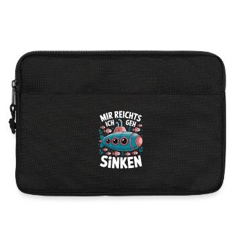 Unterwasserwitz Mir reicht's Ich geh sinken - Laptoptasche 13" - Schwarz - Vorne