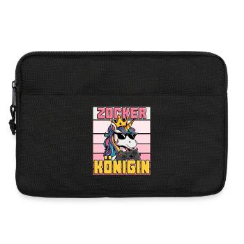 Gambler Queen - Licorne - Sacoche pour ordinateur portable 13 pouces - noir - Devant