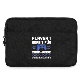 JGA Team Bräutigam Junggesellenabschied - Laptoptasche 13" - Schwarz - Vorne