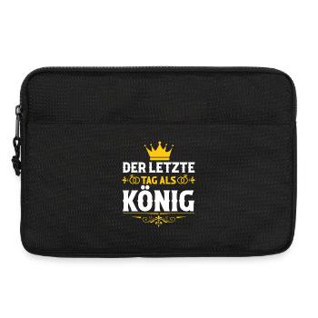 JGA Team Bräutigam Junggesellenabschied - Laptoptasche 13" - Schwarz - Vorne