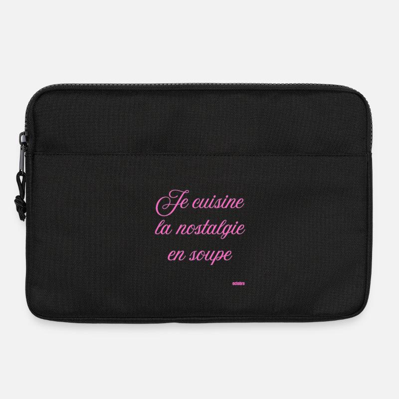 Nostalgie-Suppenkochen - Laptoptasche 13" - Schwarz