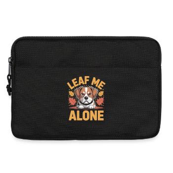 Cat Autumn Funny Leave Me Alone - Laptop bag 13" - black - Front