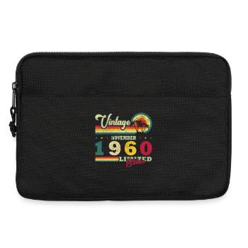 Anniversaire novembre 1960 - Sacoche pour ordinateur portable 13 pouces - noir - Devant