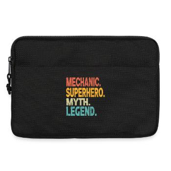 mechanic-superhero-myth-legend - Laptop bag 13" - black - Front