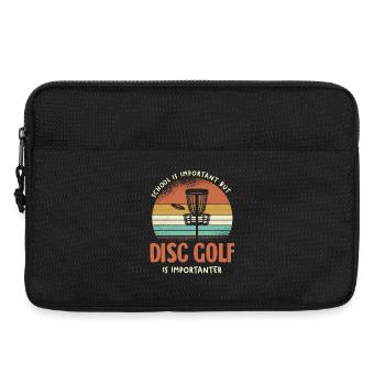 Retro Disc Golf Is Important - Laptoptasche 13" - Schwarz - Vorne
