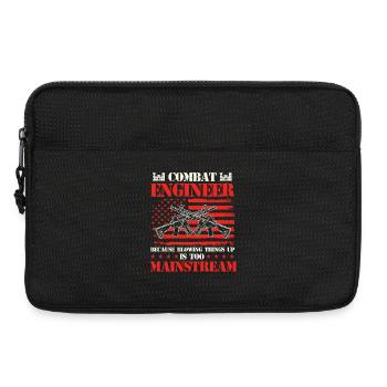 Kampfingenieur sprengt Dinge in die Luft Witz - Laptoptasche 13" - Schwarz - Vorne