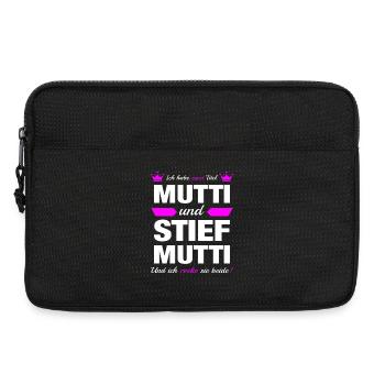 Stiefmutter Muttertag Bonus Mama Mutter Geschenk - Laptoptasche 13" - Schwarz - Vorne