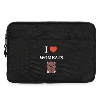 Ich liebe Soft Wombats - Laptoptasche 13" - Schwarz - Vorne