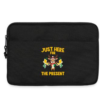 Nikolaus und Rentier Design für XMAS Fans - Laptoptasche 13" - Schwarz - Vorne