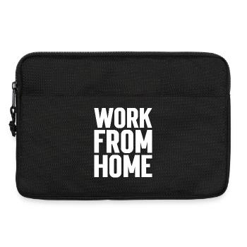 Travail À Domicile Motivant Tee - Sacoche pour ordinateur portable 13 pouces - noir - Devant
