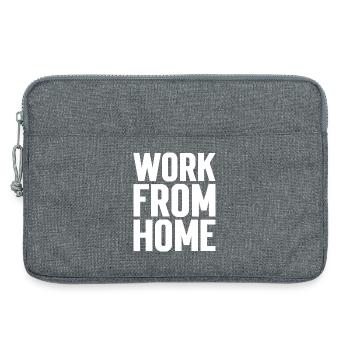 Travail À Domicile Motivant Tee - Sacoche pour ordinateur portable 13 pouces - gris chiné - Devant