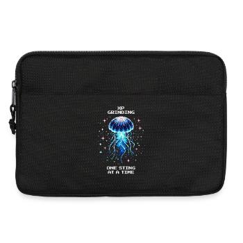 XP Grind: One Stitch at a Time | Jellyfish - Laptop bag 13" - black - Front