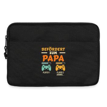 Father-to-be PROMOTED TO DADDY Funny - Laptop bag 13" - black - Front