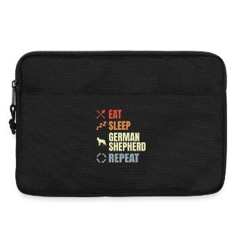 German Shepherd Routine - Laptop bag 13" - black - Front