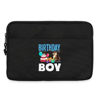 Cette loutre a 2 ans - Motif d’anniversaire mignon - Sacoche pour ordinateur portable 13 pouces - noir - Devant