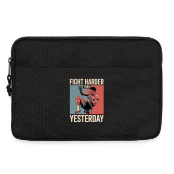 Kämpfe härter als gestern - Laptoptasche 13" - Schwarz - Vorne