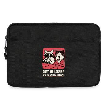 Get In Loser We're Going Insane Meme Humor - Laptop bag 13" - black - Front