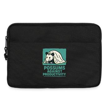 Opossums contre la productivité Humour Citation - Sacoche pour ordinateur portable 13 pouces - noir - Devant