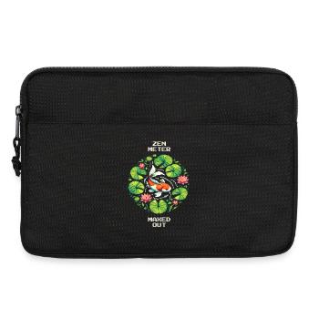 Zen-Meter Full | Koi, garden pond, meditation - Laptop bag 13" - black - Front
