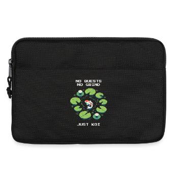Keine Quests, kein Grind — nur Koi | Zen Teich - Laptoptasche 13" - Schwarz - Vorne