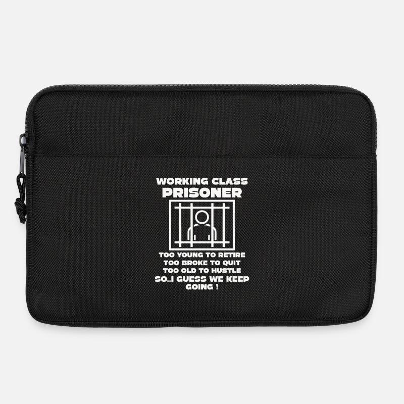Monday Trapped Arbeit lustiges Arbeits Outfit - Laptoptasche 13" - Schwarz