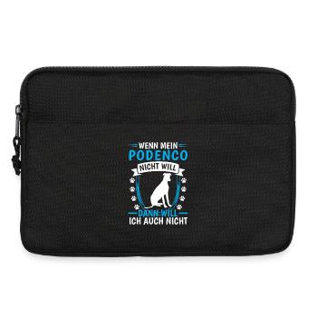 Podenco will nicht Spanischer Windhund - Laptoptasche 13" - Schwarz - Vorne