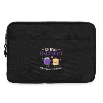 Marmelade und Toast Herzfreunde - Laptoptasche 13" - Schwarz - Vorne