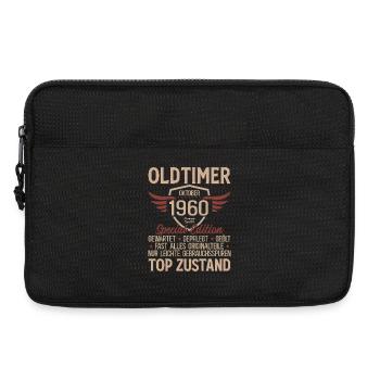 Cadeau 65ème anniversaire Voiture Ancienne Octobre 1960 - Sacoche pour ordinateur portable 13 pouces - noir - Devant