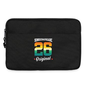 26 Geburtstag - Laptoptasche 13" - Schwarz - Vorne