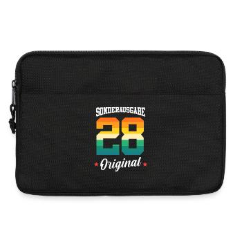 28 Geburtstag - Laptoptasche 13" - Schwarz - Vorne