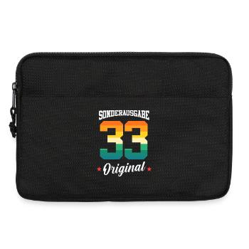33 Geburtstag - Laptoptasche 13" - Schwarz - Vorne