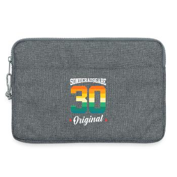 30 Birthday - Laptop bag 13" - heather grey - Front