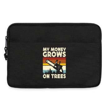 Lustiges Holzarbeiter Waldarbeiter Geschenk - Laptoptasche 13" - Schwarz - Vorne