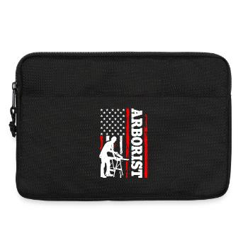 Lustiges Holzarbeiter Waldarbeiter Geschenk - Laptoptasche 13" - Schwarz - Vorne