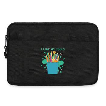 Artist Painter Graphic I Like My Tools Drawing - Laptoptasche 13" - Schwarz - Vorne