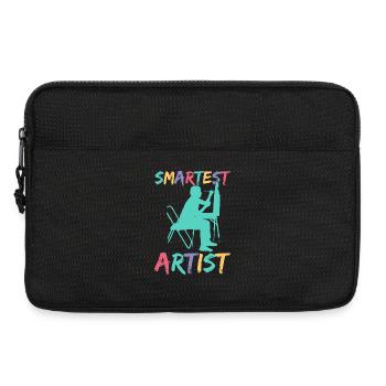 Artist Painter Graphic Smartest Artist Art Saying - Laptoptasche 13" - Schwarz - Vorne