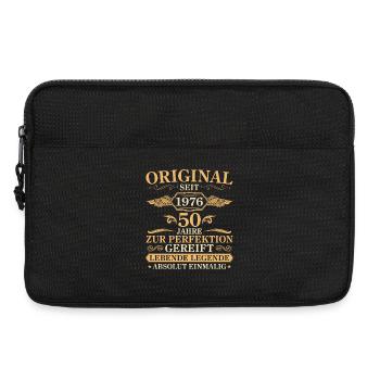 Original 1976 Jahrgang 50. Geburtstag Geschenk - Laptoptasche 13" - Schwarz - Vorne