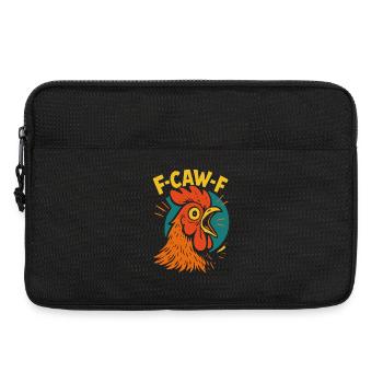F-Caw-F Drôle Poulet Humour Citation Mème - Sacoche pour ordinateur portable 13 pouces - noir - Devant