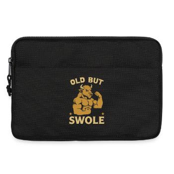 Fitness Motivation Bodybuilder Old But Swole Gym - Laptoptasche 13" - Schwarz - Vorne