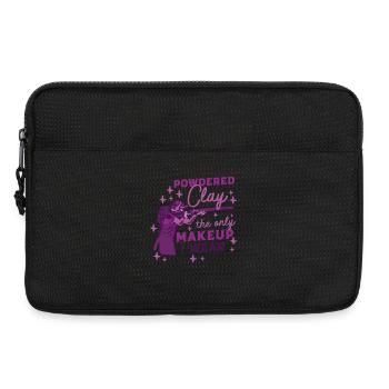 Clay Pigeon Shooting Powdered Clay - Laptop bag 13" - black - Front