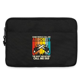 Lustiges Holzarbeiter Waldarbeiter Geschenk - Laptoptasche 13" - Schwarz - Vorne