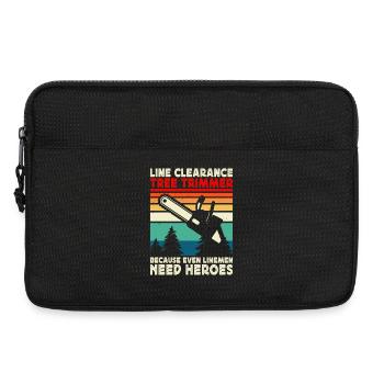 Lustiges Holzarbeiter Waldarbeiter Geschenk - Laptoptasche 13" - Schwarz - Vorne