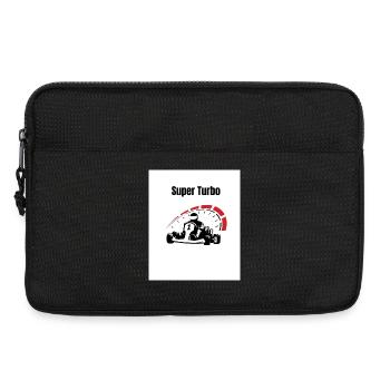 Super Turbo Kart Retro Speed - Laptop bag 13" - black - Front
