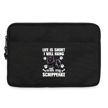 Das Leben Ist Kurz, Ich Werde Mit Meinem - Laptoptasche 13" - Schwarz - Vorne