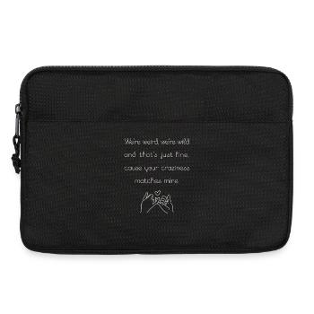 We're weird, we're wild - Beste Freundin / Besties - Laptoptasche 13" - Schwarz - Vorne