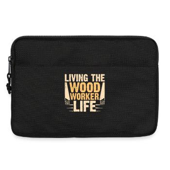 Baumpfleger Holzarbeiter Waldarbeiter Geschenk - Laptoptasche 13" - Schwarz - Vorne