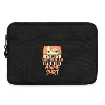 Anime Manga Otaku Kawaii Japon Cosplay Bande dessinée - Sacoche pour ordinateur portable 13 pouces - noir - Devant