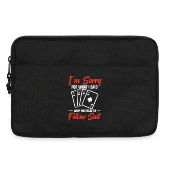 Es Tut Mir Leid, Was Ich Gesagt Habe, Als Ich - Laptoptasche 13" - Schwarz - Vorne