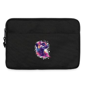 Coloured Meerkat - Laptop bag 13" - black - Front